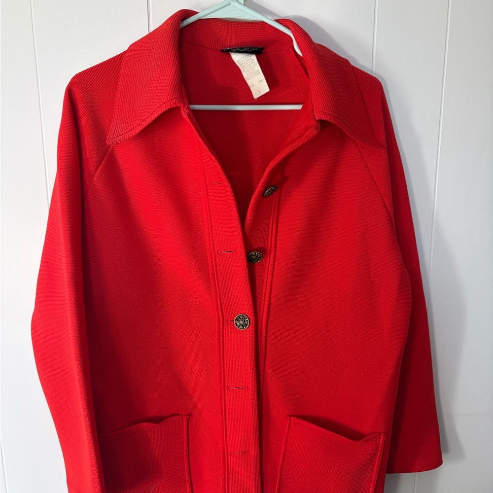 Vintage ‘60’s Hedy Knits of California Women's Red Jacket